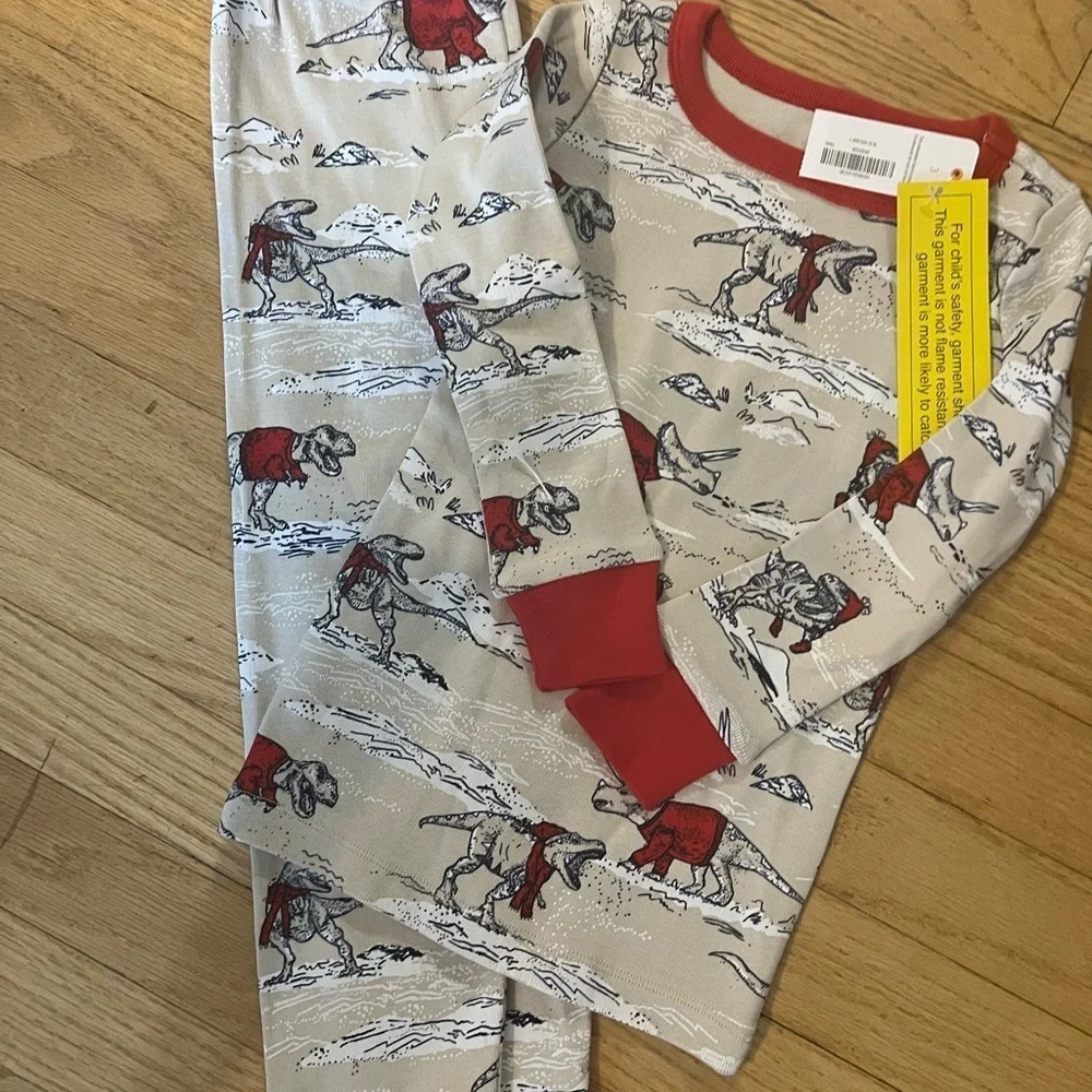 Gymboree Red and Gray Pajama Sets